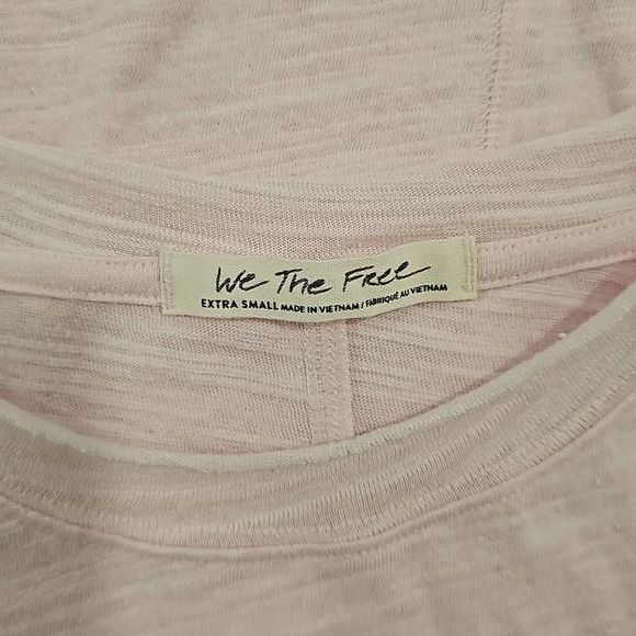 NWOT Free People Natasha Ruffle Sleeve Top In Pink - Picture 7 of 10